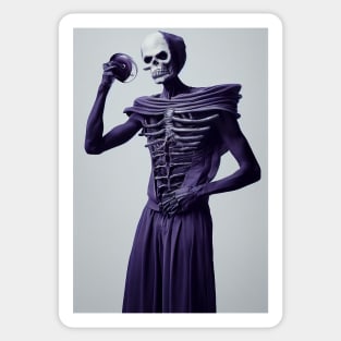 Skeleton as a Modern Model Sticker